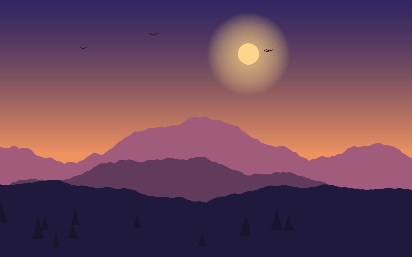Ilustrace krajiny
