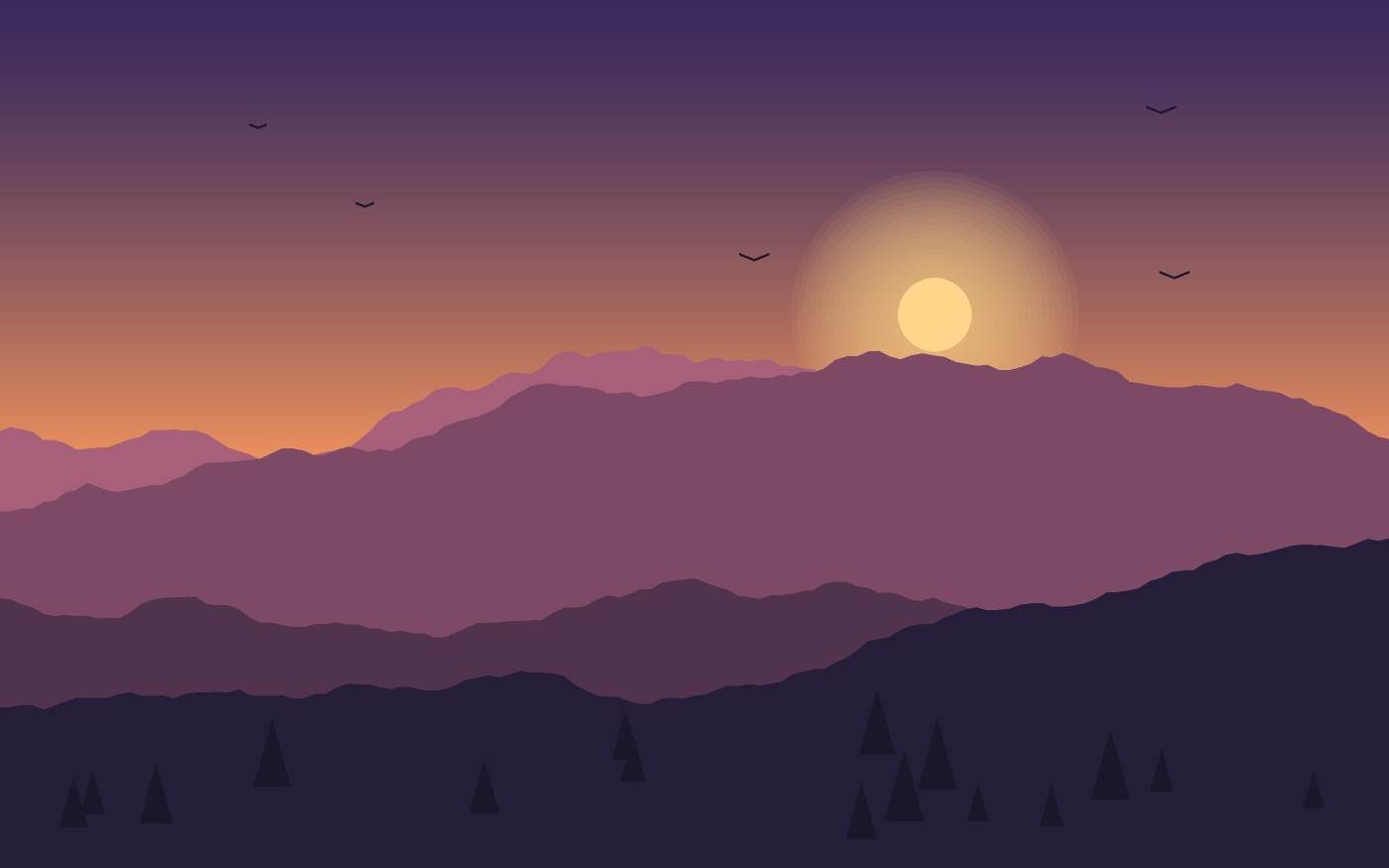 Ilustración de un paisaje