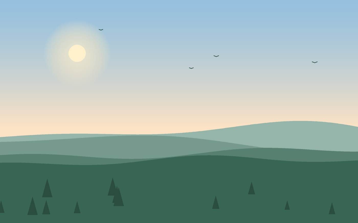 Landschapsillustratie