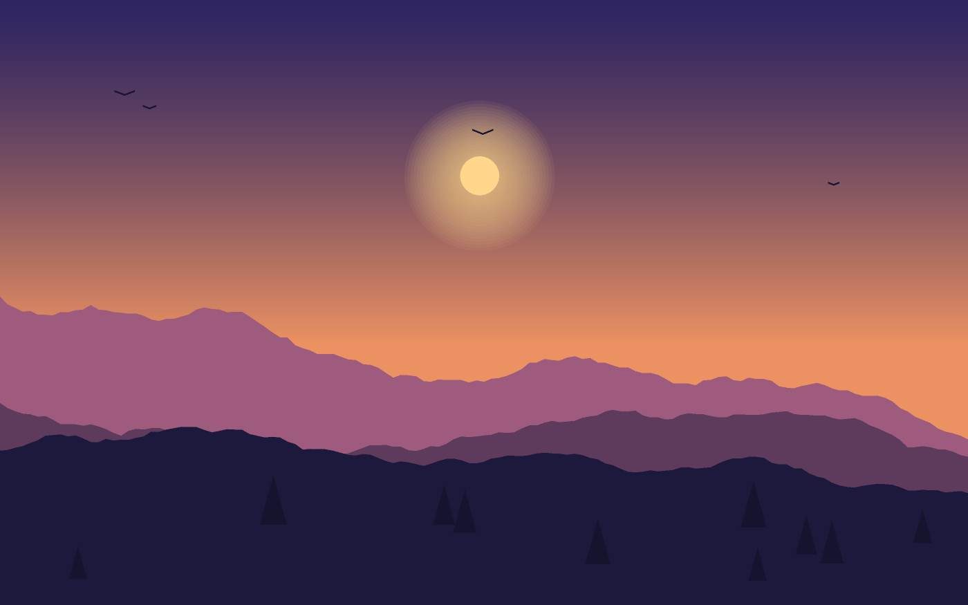 Landschapsillustratie