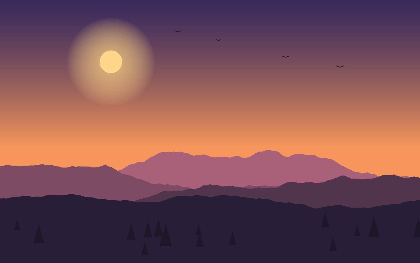 Ilustracja krajobrazu